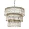 Hello Honey® 20.5" Antique White 3-Tier Wood Bead Chandelier